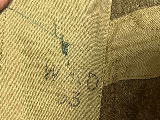 20) Very Nice Original Early WW2 1922 Pattern Service Dress Jacket To The Essex Yeomanry. Large Size 14 Dated Mid 1930s — image 18