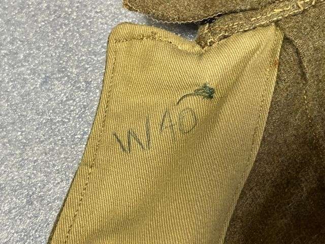 20) Very Nice Original Early WW2 1922 Pattern Service Dress Jacket To The Essex Yeomanry. Large Size 14 Dated Mid 1930s — image 19