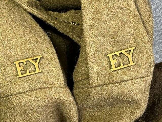 20) Very Nice Original Early WW2 1922 Pattern Service Dress Jacket To The Essex Yeomanry. Large Size 14 Dated Mid 1930s — image 5