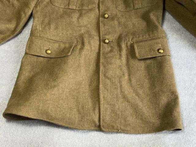 20) Very Nice Original Early WW2 1922 Pattern Service Dress Jacket To The Essex Yeomanry. Large Size 14 Dated Mid 1930s — image 7