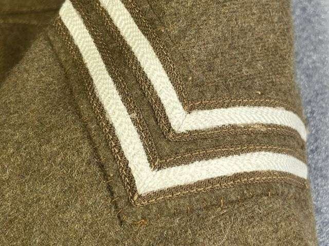 20) Very Nice Original Early WW2 1922 Pattern Service Dress Jacket To The Essex Yeomanry. Large Size 14 Dated Mid 1930s — image 8