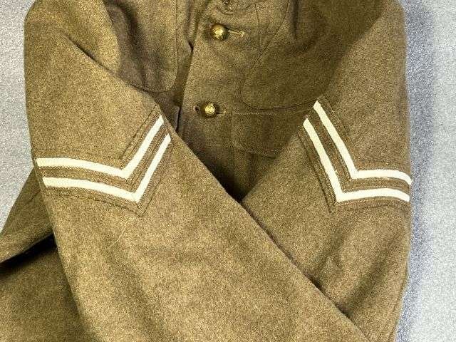 20) Very Nice Original Early WW2 1922 Pattern Service Dress Jacket To The Essex Yeomanry. Large Size 14 Dated Mid 1930s — image 9