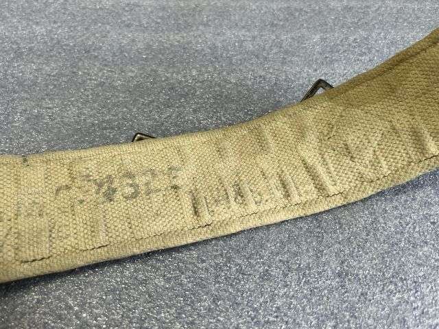 22) Good Well Used Original WW2 RAF 3 Section 1925 Pattern Webbing Waist Belt — image 2