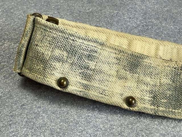 22) Good Well Used Original WW2 RAF 3 Section 1925 Pattern Webbing Waist Belt — image 6