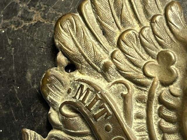 23) Excellent Original Early WW1 Imperial German Army NCOs Leather Pickelhaube In An Unusually Large Size 7 1/4 — image 19