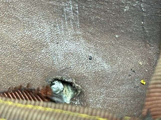 23) Excellent Original Early WW1 Imperial German Army NCOs Leather Pickelhaube In An Unusually Large Size 7 1/4 — image 3