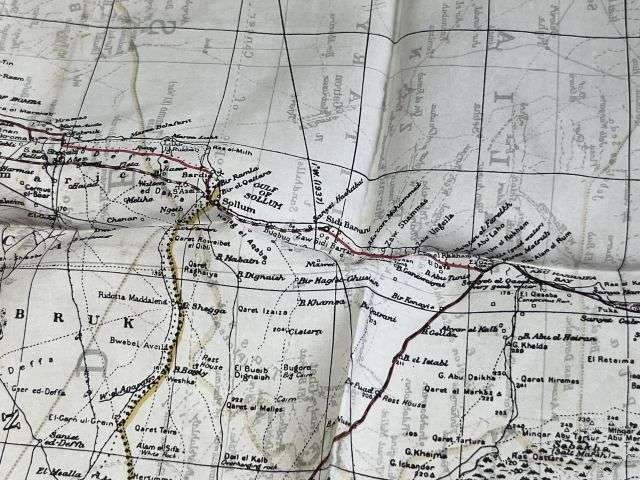 26) Original Early WW2 RAF Silk/Rayon Escape Map K1/K2 Central Africa, North Africa, Sicily, Greece, Crete Etc — image 10