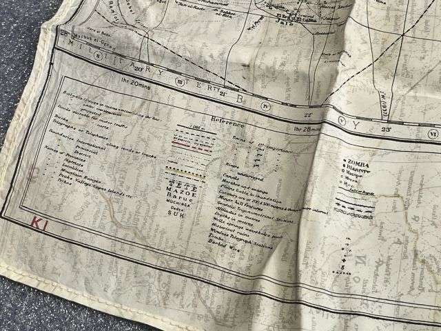 26) Original Early WW2 RAF Silk/Rayon Escape Map K1/K2 Central Africa, North Africa, Sicily, Greece, Crete Etc — image 14