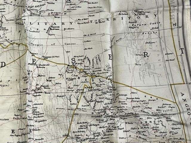 26) Original Early WW2 RAF Silk/Rayon Escape Map K1/K2 Central Africa, North Africa, Sicily, Greece, Crete Etc — image 18