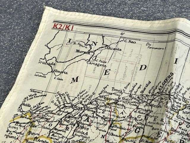 26) Original Early WW2 RAF Silk/Rayon Escape Map K1/K2 Central Africa, North Africa, Sicily, Greece, Crete Etc — image 25