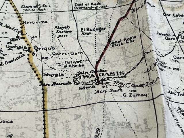 26) Original Early WW2 RAF Silk/Rayon Escape Map K1/K2 Central Africa, North Africa, Sicily, Greece, Crete Etc — image 5