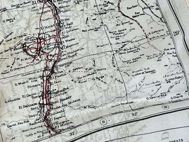 26) Original Early WW2 RAF Silk/Rayon Escape Map K1/K2 Central Africa, North Africa, Sicily, Greece, Crete Etc — image 6