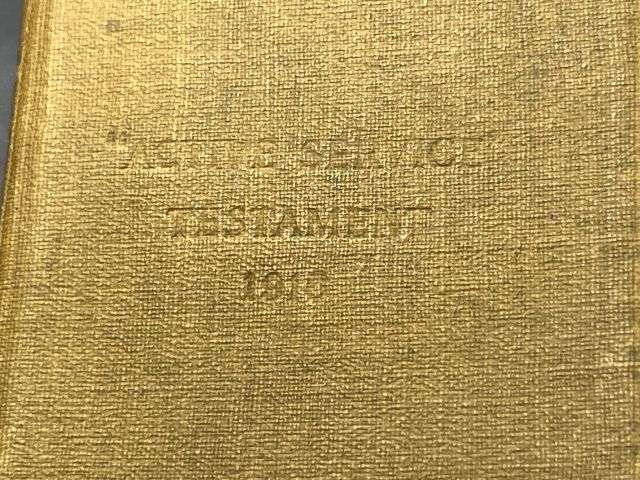 31) Excellent Original WW1 British Military Active Service Testament 1916 & Tatty Version Missing 1 Page Dated 1918 — image 15