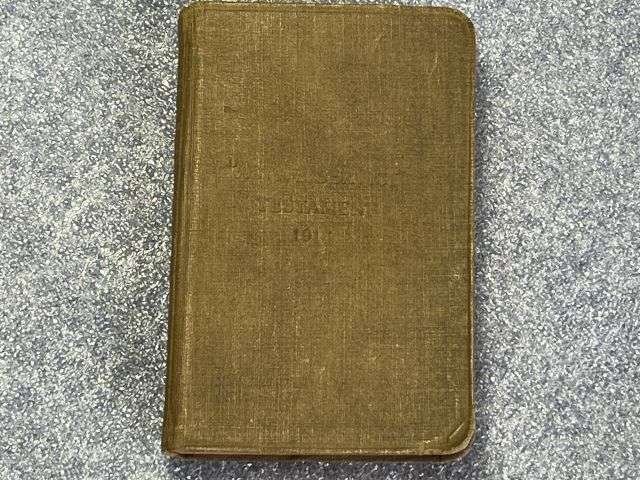 31) Excellent Original WW1 British Military Active Service Testament 1916 & Tatty Version Missing 1 Page Dated 1918 — image 16
