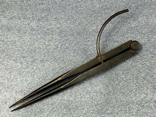 35) Excellent Original WW1 British Army 7 Inch Dividers Dated 1917 — image 4