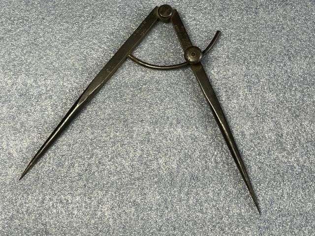 35) Excellent Original WW1 British Army 7 Inch Dividers Dated 1917 — image 7