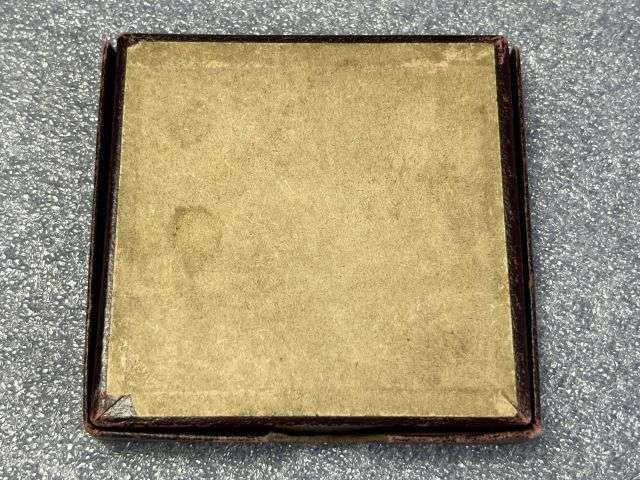 36) Very Nice Original WW1 RMS Lusitania Propaganda Medal In Original Box with Original Certificate — image 2