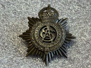 84) Lovely Original WW1 British Army Service Corps Officers Bronze …