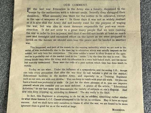75) Original Early WW2 Searchlight Bulletin Magazines 236th Searchlight Training Regiment RA. Issue No 1, 2 & 3 All April 1941 — image 4