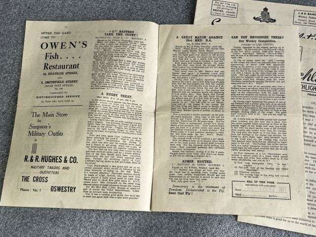 75) Original Early WW2 Searchlight Bulletin Magazines 236th Searchlight Training Regiment RA. Issue No 1, 2 & 3 All April 1941 — image 7