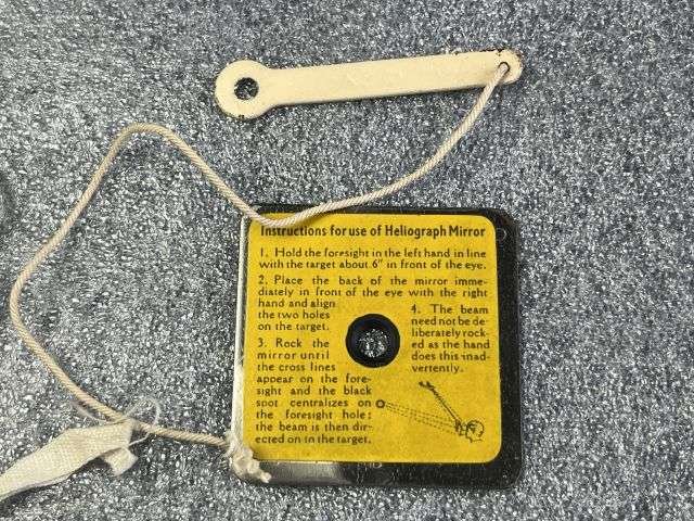 48) Excellent Clean Original WW2 RAF 1941 Pat Emergency Heliograph in Issue Pouch — image 7