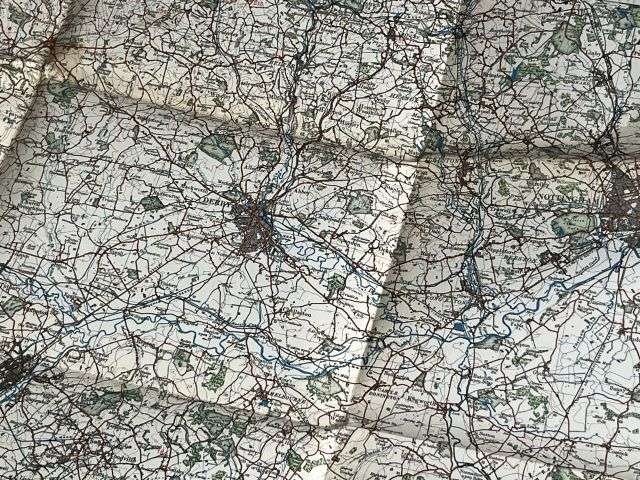 62) Good Original WW2 German Army Map of Nottingham Operation Sealion Planned Invasion of Britain 1940 — image 2