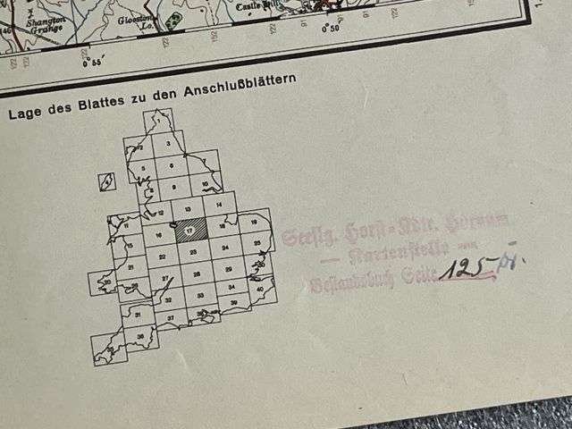 62) Good Original WW2 German Army Map of Nottingham Operation Sealion Planned Invasion of Britain 1940 — image 5