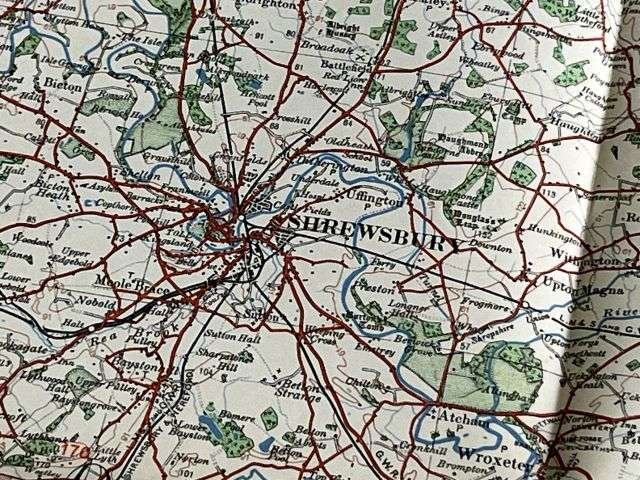 63) Good Original WW2 German Army Map of Stoke-On-Trent Operation Sealion Planned Invasion of Britain 1940 — image 3