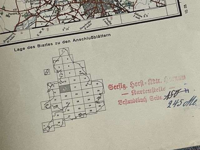 63) Good Original WW2 German Army Map of Stoke-On-Trent Operation Sealion Planned Invasion of Britain 1940 — image 5