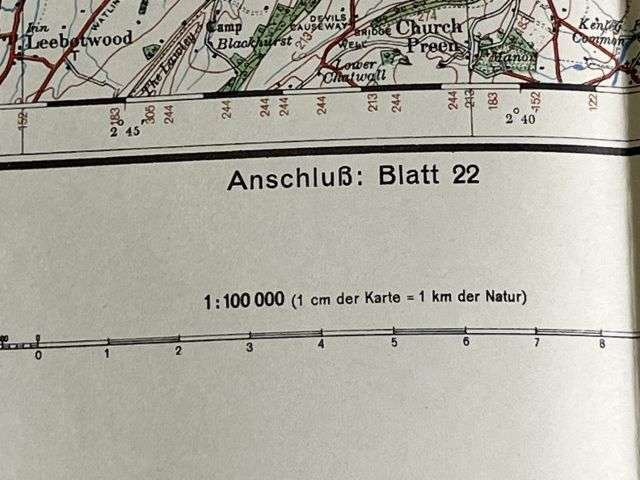 63) Good Original WW2 German Army Map of Stoke-On-Trent Operation Sealion Planned Invasion of Britain 1940 — image 6
