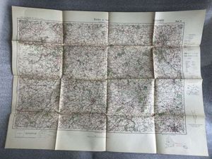 63) Good Original WW2 German Army Map of Stoke-On-Trent Operation …