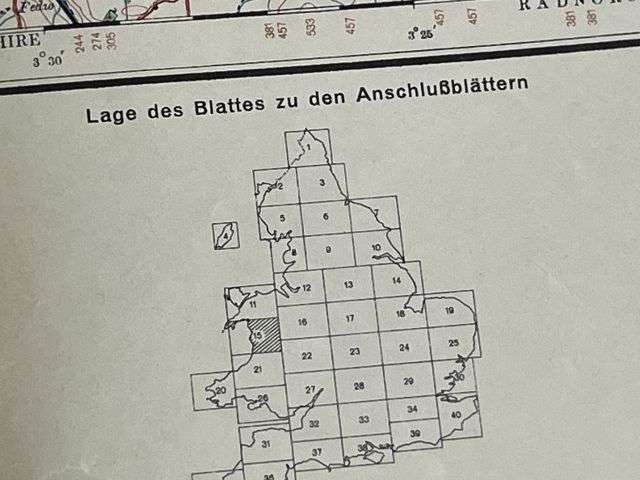 64) Good Original WW2 German Army Map of Barmouth Operation Sealion Planned Invasion of Britain 1940 — image 4