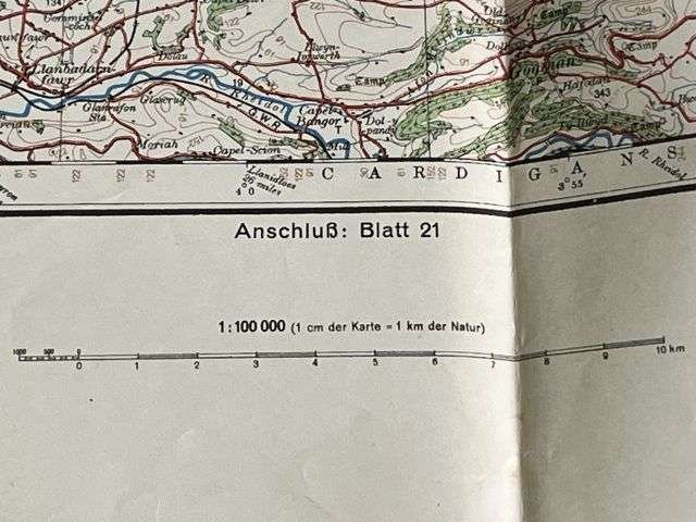 64) Good Original WW2 German Army Map of Barmouth Operation Sealion Planned Invasion of Britain 1940 — image 5