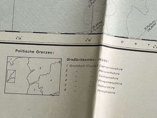 64) Good Original WW2 German Army Map of Barmouth Operation Sealion Planned Invasion of Britain 1940 — image 6