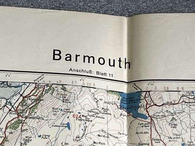 64) Good Original WW2 German Army Map of Barmouth Operation Sealion Planned Invasion of Britain 1940 — image 9