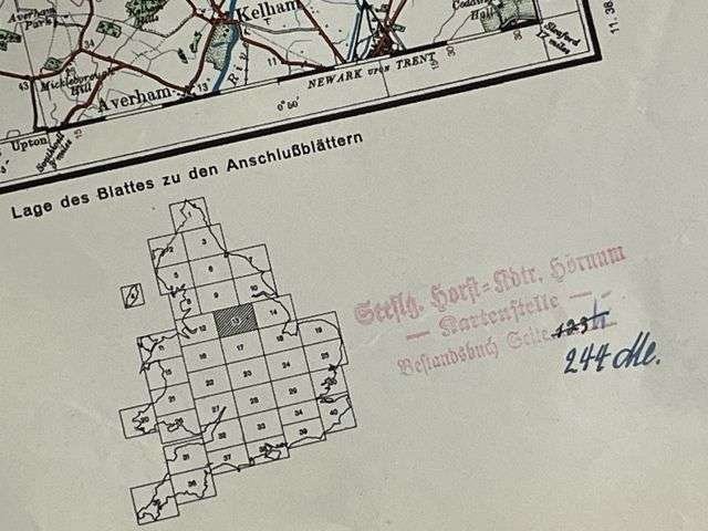 65) Good Original WW2 German Army Map of Sheffield Operation Sealion Planned Invasion of Britain 1940 — image 4