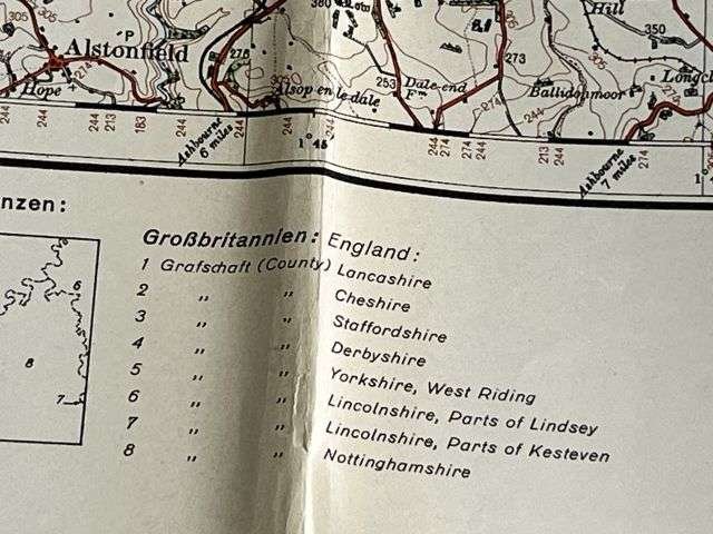 65) Good Original WW2 German Army Map of Sheffield Operation Sealion Planned Invasion of Britain 1940 — image 6