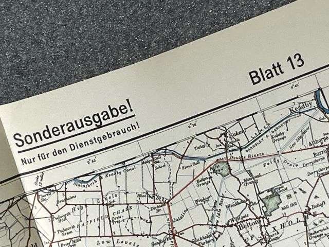 65) Good Original WW2 German Army Map of Sheffield Operation Sealion Planned Invasion of Britain 1940 — image 8