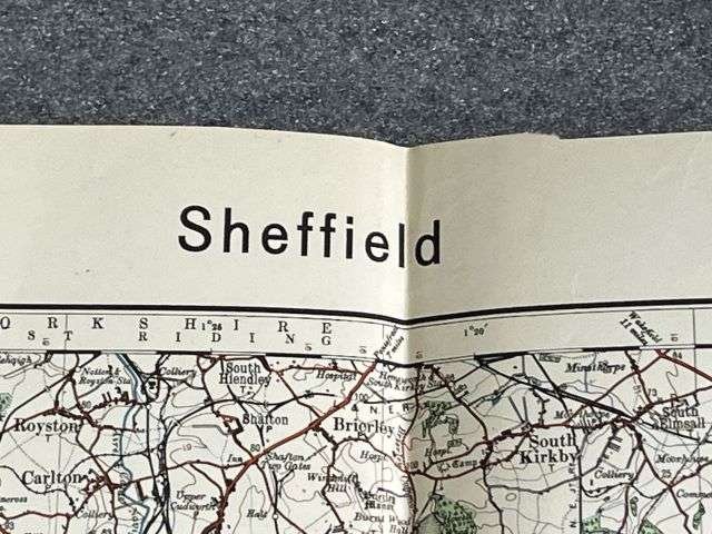 65) Good Original WW2 German Army Map of Sheffield Operation Sealion Planned Invasion of Britain 1940 — image 9