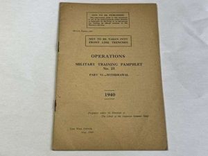36) Original Military Training Pamphlet No 23 Operations Part VI …