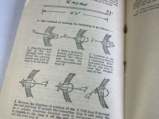 37) Original Military Training Pamphlet No 21B Construction of Dannert Concertina Wire Obstacles Instructions for Closing & Fastening (Provisional) 1939 — image 4
