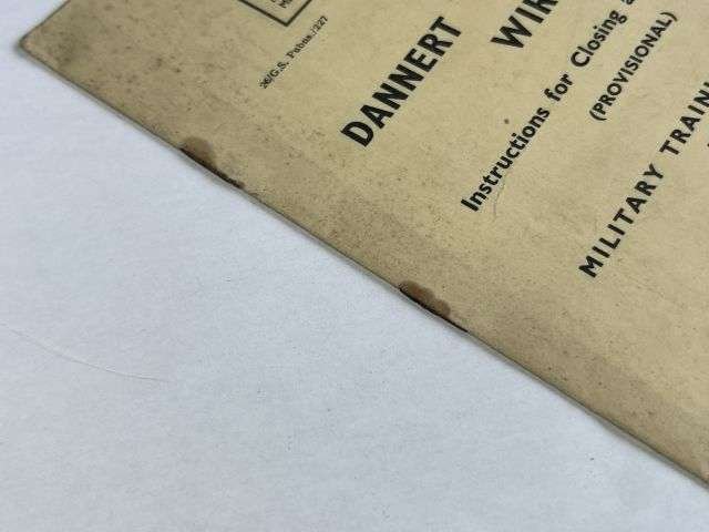 37) Original Military Training Pamphlet No 21B Construction of Dannert Concertina Wire Obstacles Instructions for Closing & Fastening (Provisional) 1939 — image 6