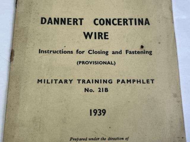 37) Original Military Training Pamphlet No 21B Construction of Dannert Concertina Wire Obstacles Instructions for Closing & Fastening (Provisional) 1939 — image 7