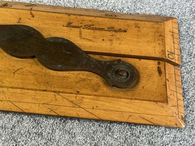 38) Nice Original WW2 RAF Navigators Air Ministry Marked Parallel Rule Dated 1939 — image 7