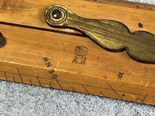 32) Good Original WW2 RAF Navigators Air Ministry Marked Parallel Rule — image 8