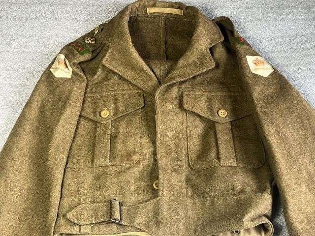 28) Good Original Officers 1949 Pattern Battledress Blouse With Original RADC Insignia Dated 1951 — image 10