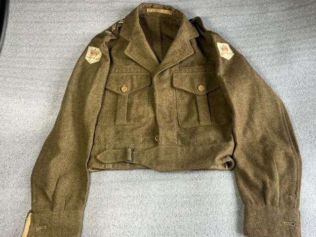 28) Good Original Officers 1949 Pattern Battledress Blouse With Original RADC Insignia Dated 1951 — image 11