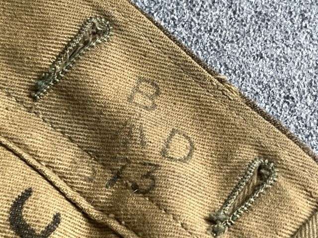 28) Good Original Officers 1949 Pattern Battledress Blouse With Original RADC Insignia Dated 1951 — image 13