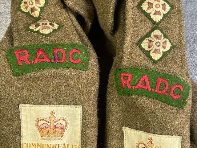 28) Good Original Officers 1949 Pattern Battledress Blouse With Original RADC Insignia Dated 1951 — image 7