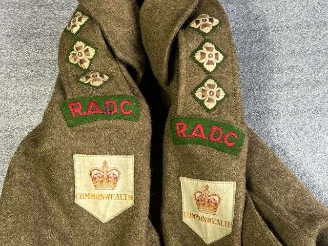 28) Good Original Officers 1949 Pattern Battledress Blouse With Original RADC Insignia Dated 1951 — image 9